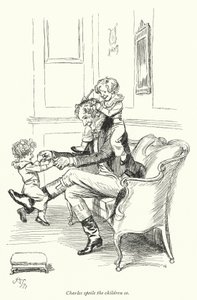 Illustrasjon for Persuasion av Jane Austen (litho) av Hugh Thomson