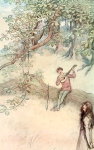 Illustrasjon for Shakespeares som du liker det av Hugh Thomson