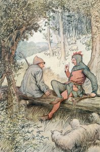Illustrasjon for Shakespeares som du liker det av Hugh Thomson