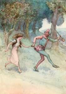 Illustrasjon for Shakespeares som du liker det av Hugh Thomson