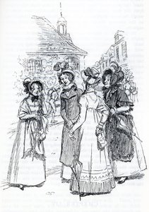 "Fru. Cole, Mrs. Perry og Mrs. Elton” - (illustrasjon) av Hugh Thomson