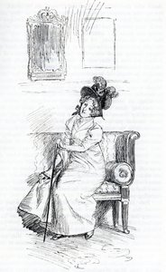 "Mrs Elton" (illustrasjon) av Hugh Thomson