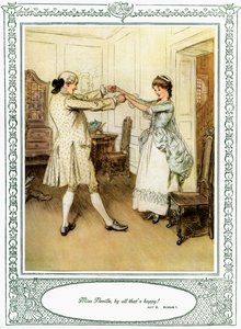 Oliver Goldsmiths skuespill She Stoops to Conquer av Hugh Thomson