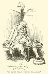 The Squire ville noen ganger sovne (gravering) av Hugh Thomson