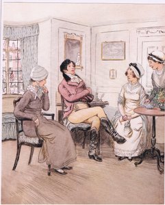 Valentine: "Jeg angrer på at de er ute, Patty, men jeg vil avvente at de kommer tilbake". (litho) av Hugh Thomson