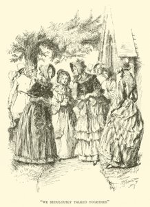 Vi snakket seriøst sammen (gravering) av Hugh Thomson