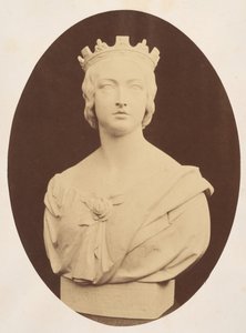 Kopi av en byste av Hennes Majestet Dronning Victoria, av Joseph Durham, Esq. F.S.A., 1857. av Hugh Welch Diamond