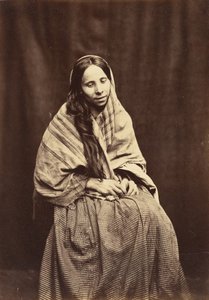 Pasient, Surrey County Lunatic Asylum, 1850-55. av Hugh Welch Diamond