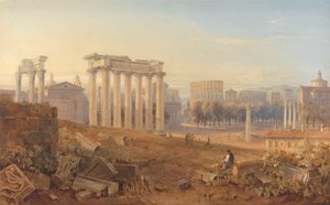 Utsikt over Forum i Roma av Hugh William Grecian Williams