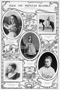 Prinsesse Beatrice, yngste barn til dronning Victoria, 1901.