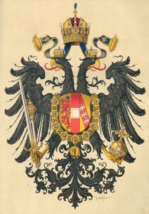 Lite våpenskjold fra Empire of Austria, 1890. av Hugo Gerard Strohl