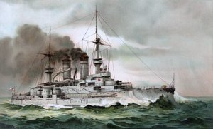 S.M. Slagskipet Zähringen av Hugo Graf