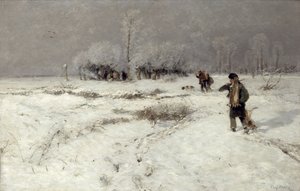 Jakt i snøen av Hugo Muhlig