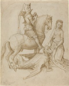 Saint George og dragen av Hugo van der Goes