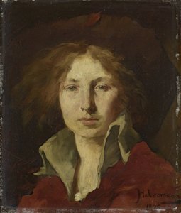 kvinnelig hode av Hugo von Habermann