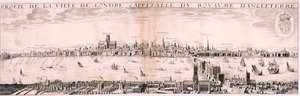 Utsikt over London fra sør, 1643 av Hugue Picart