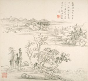 Album After Old Masters And Poems (album (10 blader), blekk på papir)
