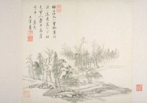 Album After Old Masters And Poems (album (10 blader), blekk på papir)