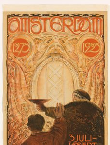 Plakat for utstillingen Amsterdam 1275-1925 Amsterdam 1275 1925 (tittel på objekt)