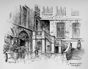 Brewers Hall Courtyard, 1890