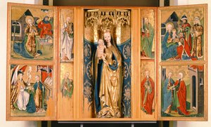 The Altarpiece of the Virgin Mary from Szepeshely, c.1480 (tempera on panel)