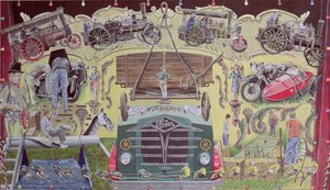 På Vintage Show, 1993 (gouache på kort)