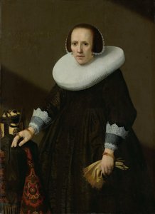 Portrett av Geertruyd Reael, kone til Philips Denijs av Huygh Pietersz Voskuyl