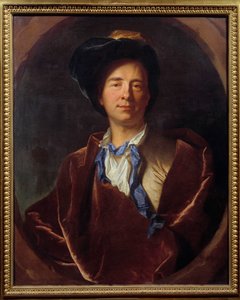Portrett av Bernard Le Bouyer (Le Bovier) de Fontenelle (1657-1757), fransk forfatter Maleri av Hyacinthe Rigaud (1659-1743) 1713 Søn. 0,79x0,63 m Montpellier, Fabre-museet -Portrett av Bernard Le Bouyer (Le Bovier) de Fontenelle (1657-1757), fransk forfat av Hyacinthe Francois Rigaud