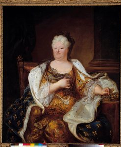 Portrett av prinsesse Palatine Charlotte Elisabeth de Baviere av Hyacinthe Francois Rigaud