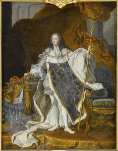 Portrett av Ludvig XV i hans kongelige drakt
