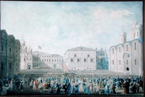 Den store mottakelsen av Alexander I (1777-1825) i Kreml 15. august 1816 av I.A. Lavrov