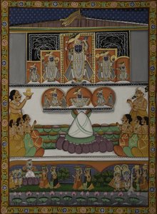 Hengivenhet til Krishna-tempelet