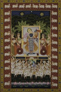 Lord Krishna og kyr av IMAGINEERS STUDIO