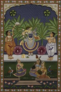 Lord Krishnas hage av IMAGINEERS STUDIO