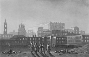 Pashov Menzikovs palasser, Apraxin og så videre. Belgorod, Moskva, 1817