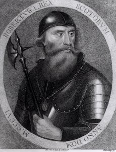Portrett av kong Robert I av Skottland (1274-1329) gravert av E.Harding, 1. november 1797 av I Herbert