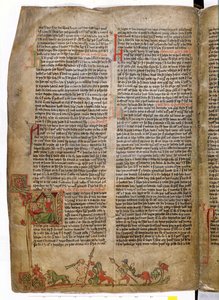 Dåp av kong Olaf Tryggvason, fra Flateyjarbok (The Book of Flatey) sent på 1300-tallet