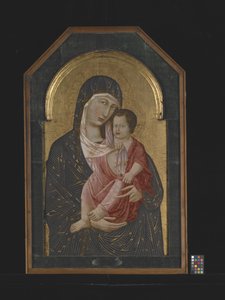 Madonna And Child (tempera og gull på tre) av Icilio Federico (attr. to) Joni