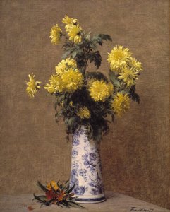 Krysantemum av Ignace Henri Jean Fantin Latour
