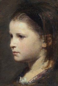 Hodet til en ung jente av Ignace Henri Jean Fantin-Latour