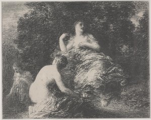 Badegjestene av Ignace Henri Jean Fantin-Latour