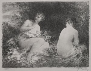 Badende, 1899. av Ignace Henri Jean Fantin Latour