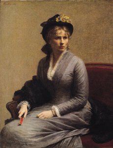 Charlotte Dubourg (1850-1921) 1882 av Ignace Henri Jean Fantin Latour