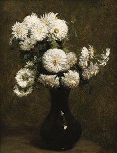 Krysantemum; Krysantem, 1871 av Ignace Henri Jean Fantin-Latour