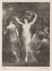 Danser, 1898. av Ignace Henri Jean Fantin-Latour