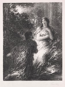 Duo fra Les Troyens, 1894-1895. av Ignace Henri Jean Fantin-Latour