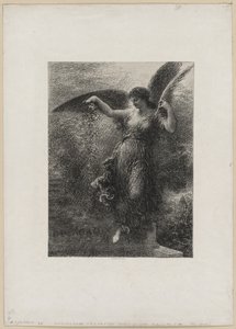 Til Eugene Delacroix, 1890. av Ignace Henri Jean Fantin Latour