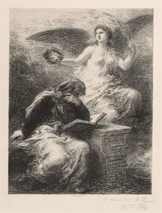 Glory, 1890. av Ignace Henri Jean Fantin Latour