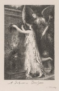 Til Johannes Brahms, 1900. av Ignace Henri Jean Fantin Latour