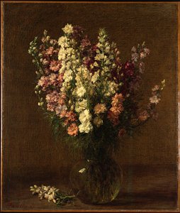 Larkspur, 1887 av Ignace Henri Jean Fantin Latour